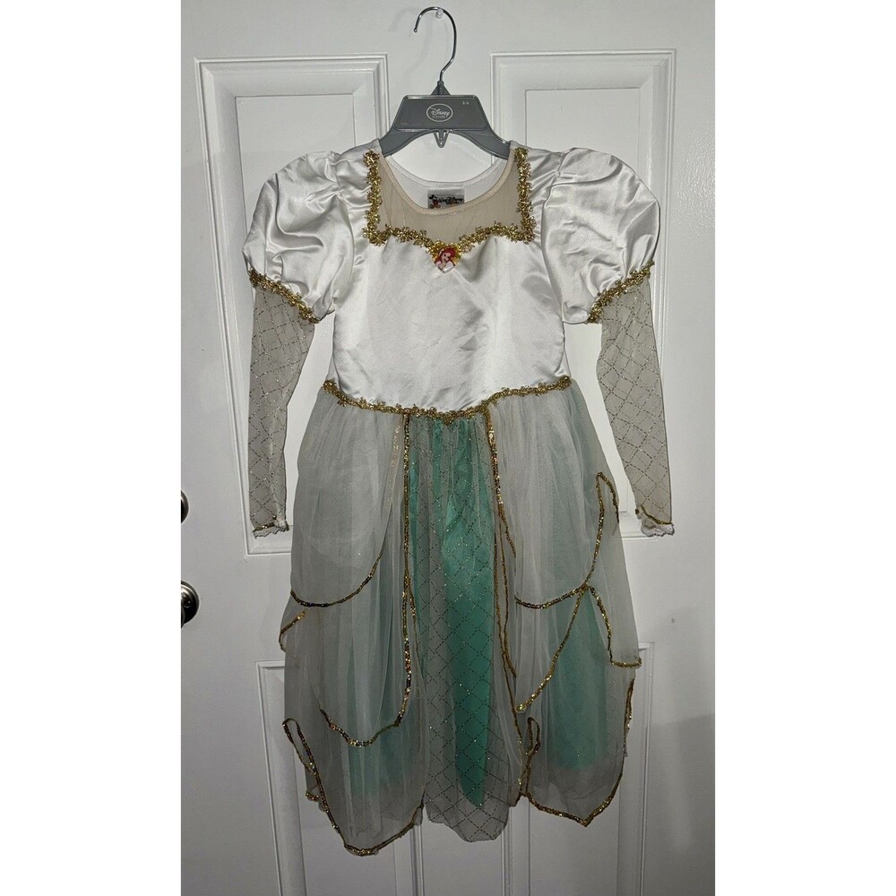 DISNEY PARKS Little Mermaid Ariel Wedding Gown Costume Dress Size M 7/8 RARE